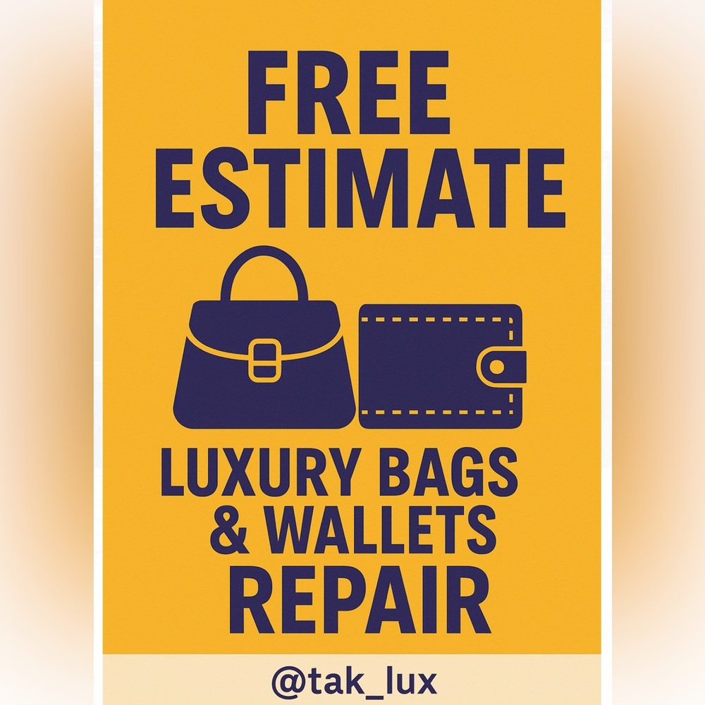 Luxury Bags and Wallets Free Repair Estimate.